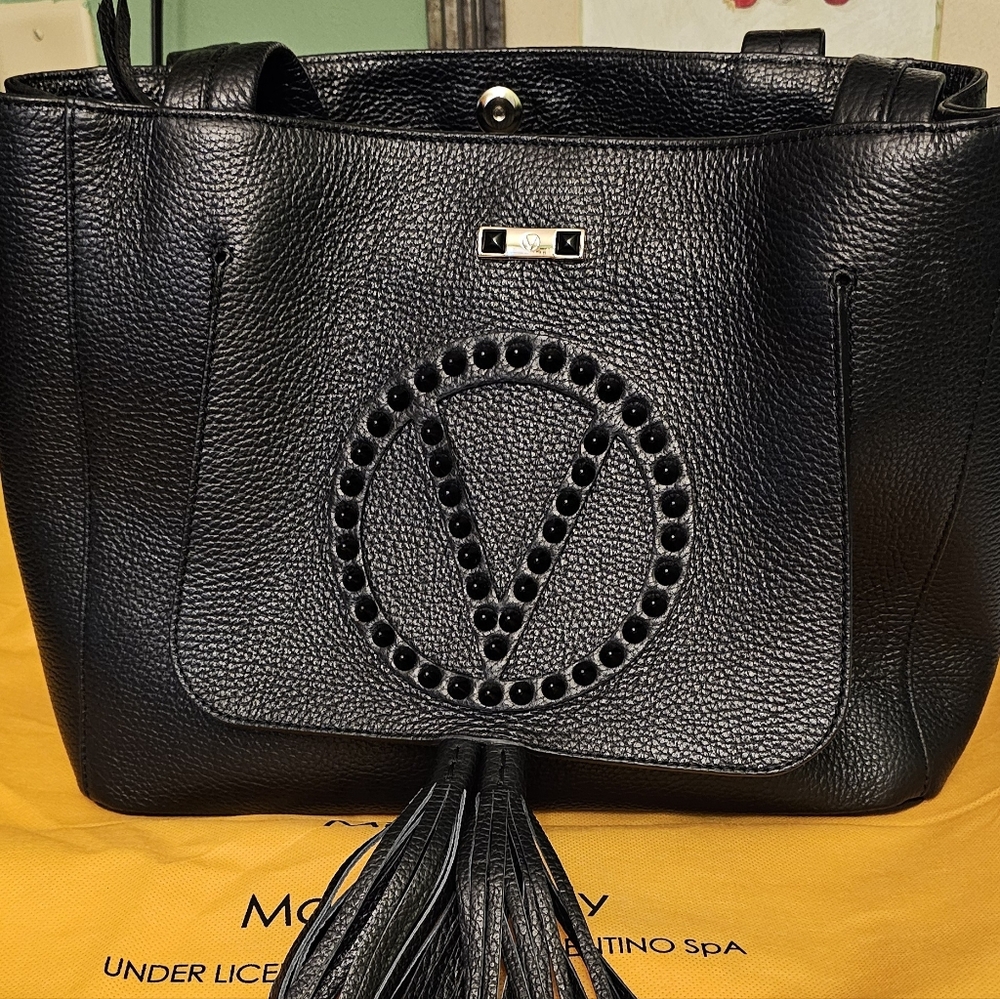 VALENTINO BY MARIO VALENTINO-Estelle Rock Leather Tote Bag